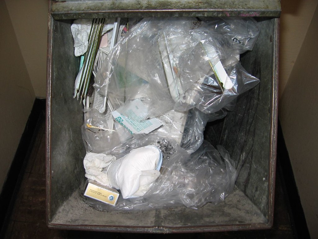 Lifestyle What's clogging the trash chute today? Bruce Bortin Flickr