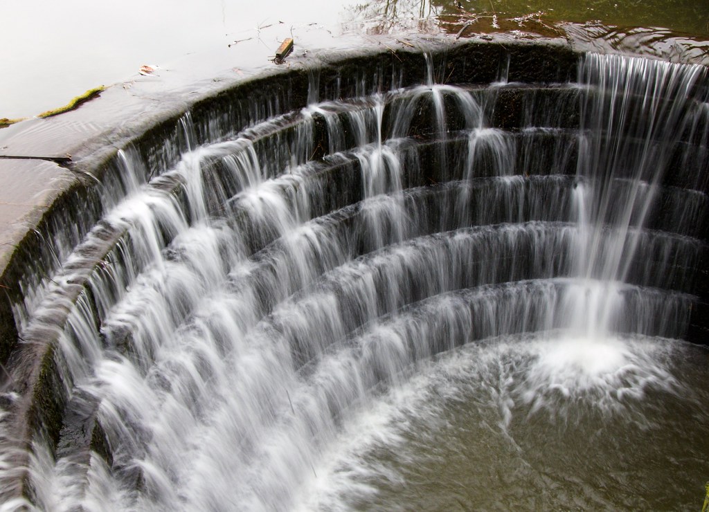 Water going down A pix of water going down some manmade f… Flickr