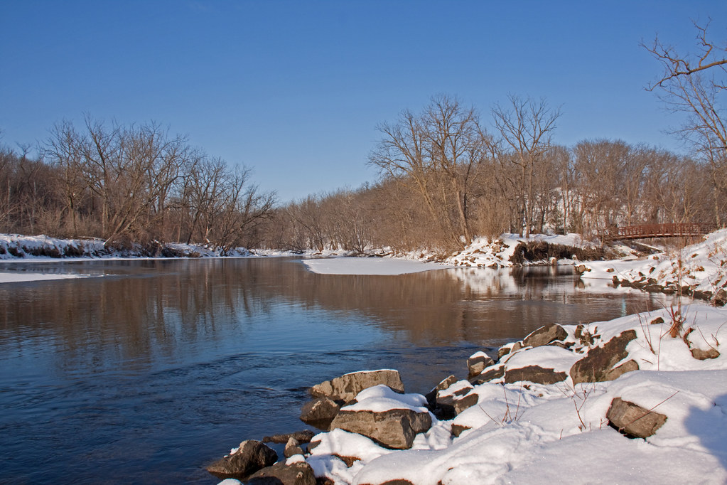 Iowa River The Iowa River and the Pine Creek tributary. Iain Foulds