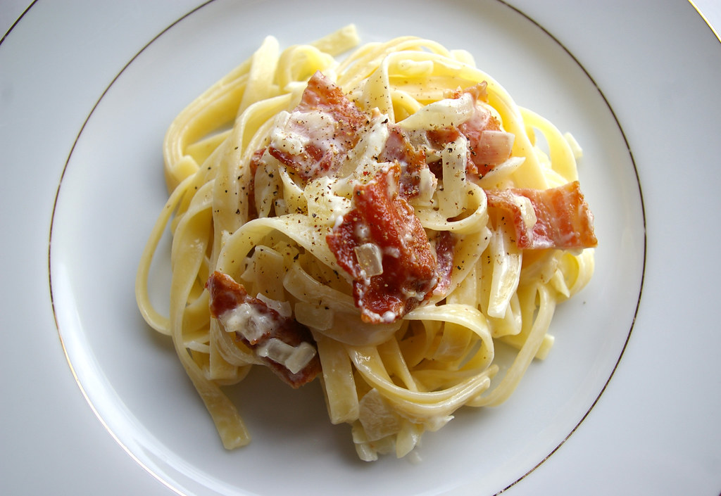 Pasta Carbonara With cracked pepper. Delicious. patentandt… Flickr