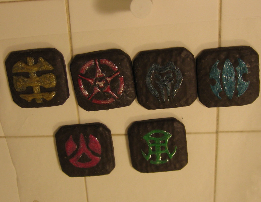 attribute_cookies_nf Bakugan attribute symbols drawn on ch… Flickr