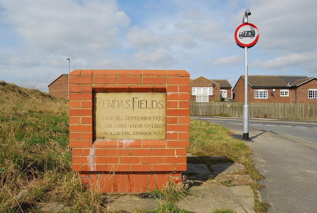 Pendas Fields The sign commemorating the opening of the ho… Flickr