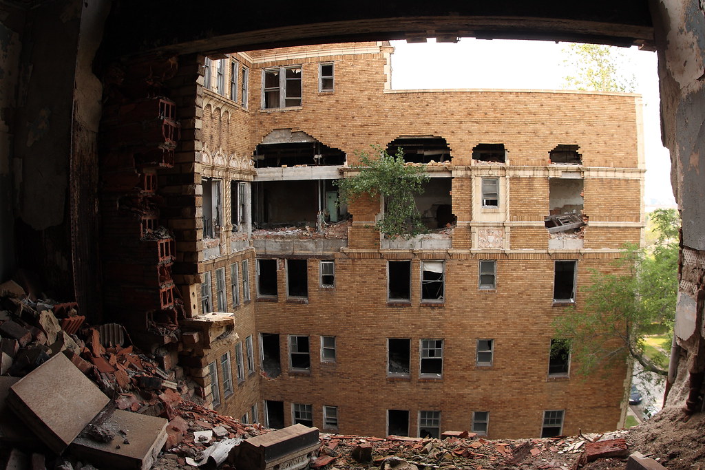 Ruins of the Ambassador Apartments in Gary, Indiana Flickr