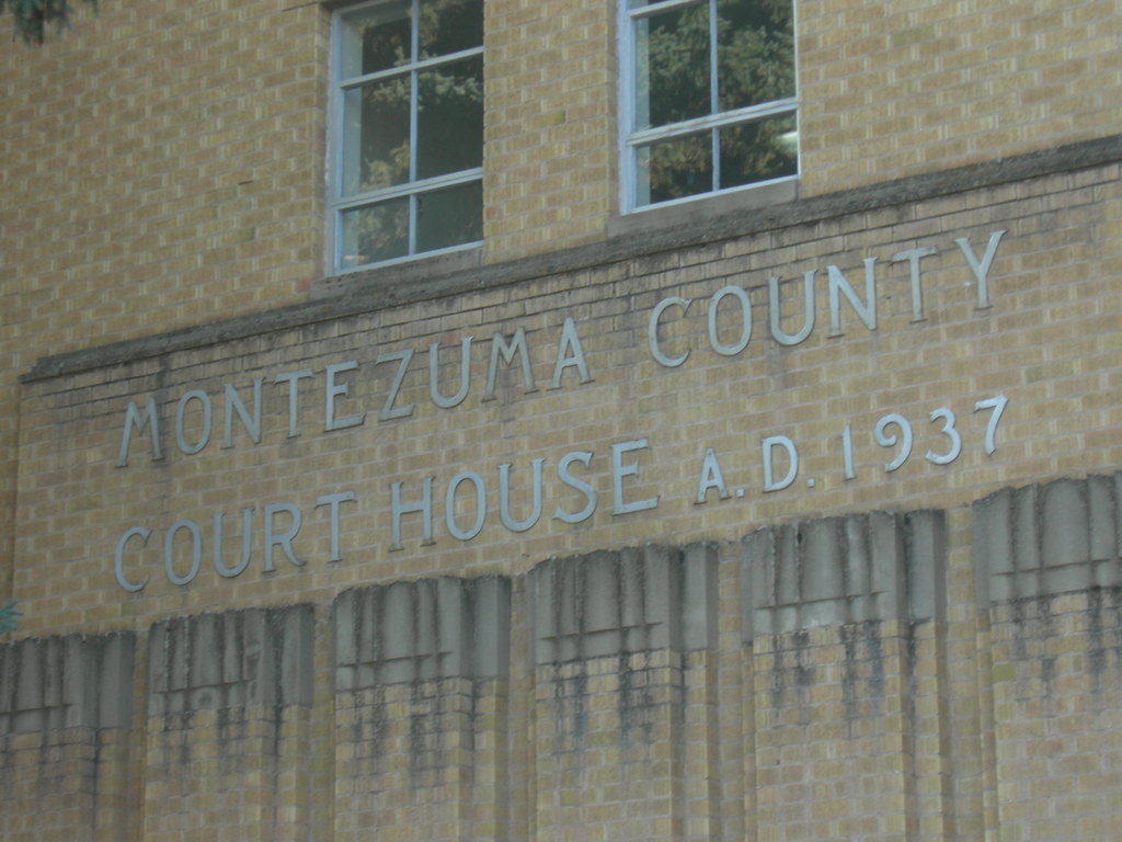 Montezuma County Courthouse detail Built in 1937. Mansley Flickr