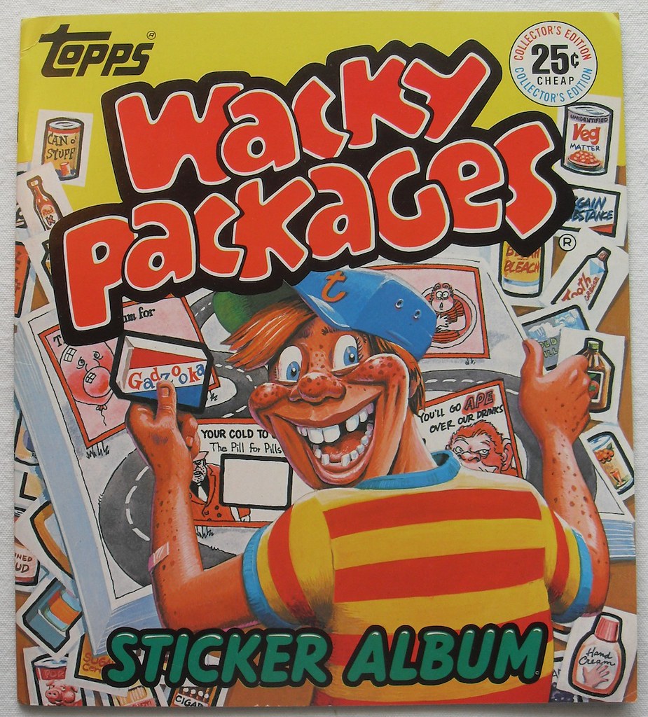 1982 WACKY PACKAGES Topps REISSUE Sticker Album 1 More to … Flickr