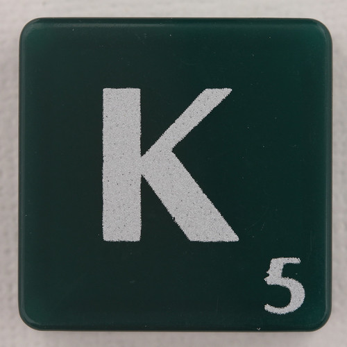 scrabble letter K Scrabble 60th Anniversary edition Leo Reynolds