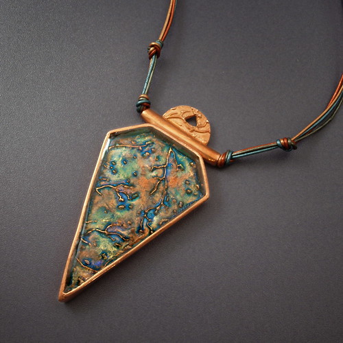 Copper Triad Necklace Handmade copper pendant filled with … Flickr