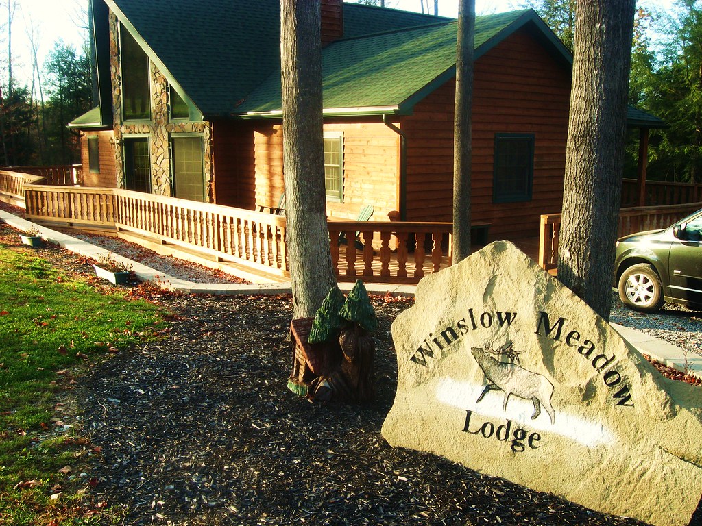 winslow meadow lodge our lodge, benezette trip october 09