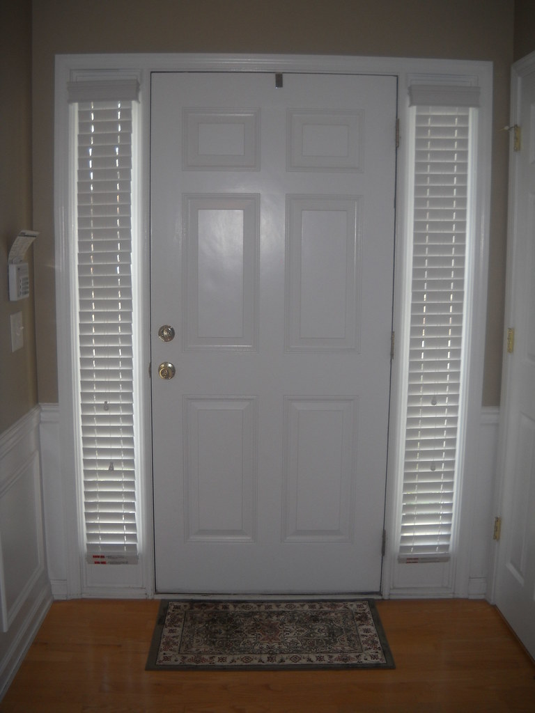 2010june5_0000 2" Faux wood blinds for Door Sidelights simple
