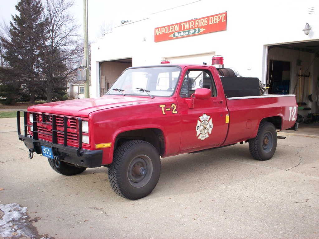 Napoleon Township Fire Department Truck 2 1985 Chevrolet w… Flickr