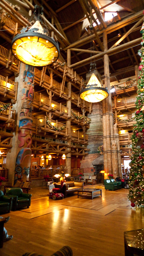 Lobby Wilderness Lodge Walt Disney World Decked out for … Flickr