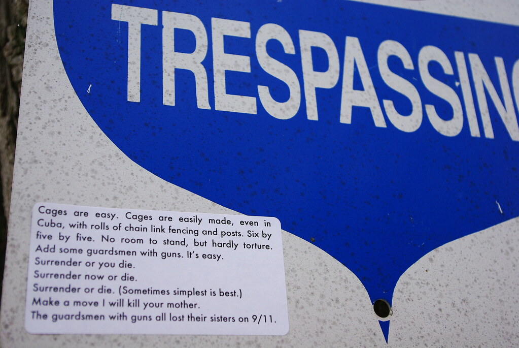 Packanack Lake, New Jersey No Trespassing Sign implementation Flickr