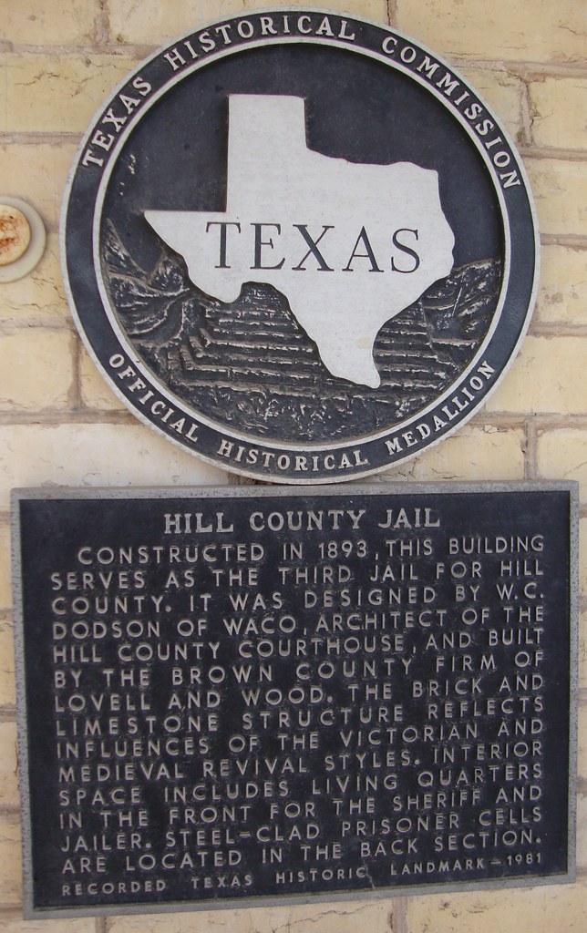 Old Hill County Jail Marker (Hillsboro, Texas) Located on … Flickr