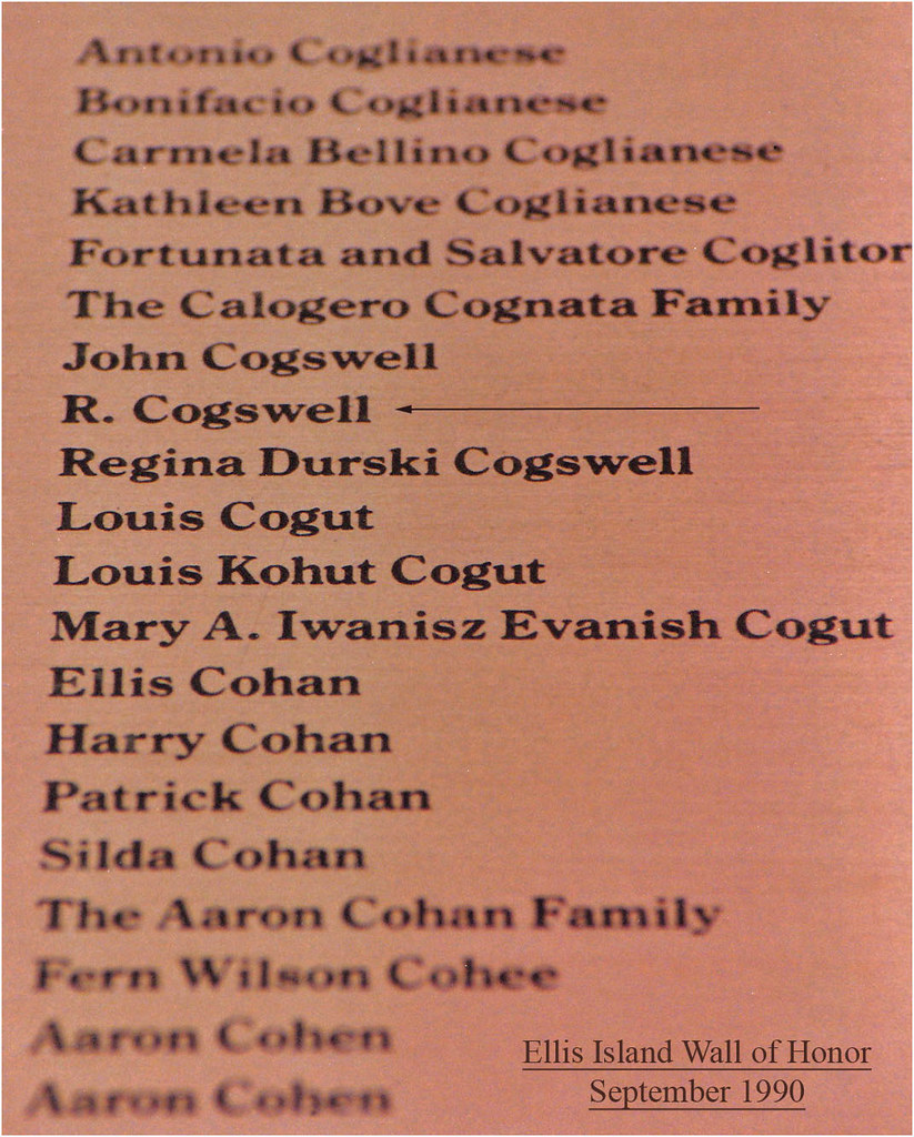 Names on the Ellis Island (NY) Wall of Honor September 9, … Flickr