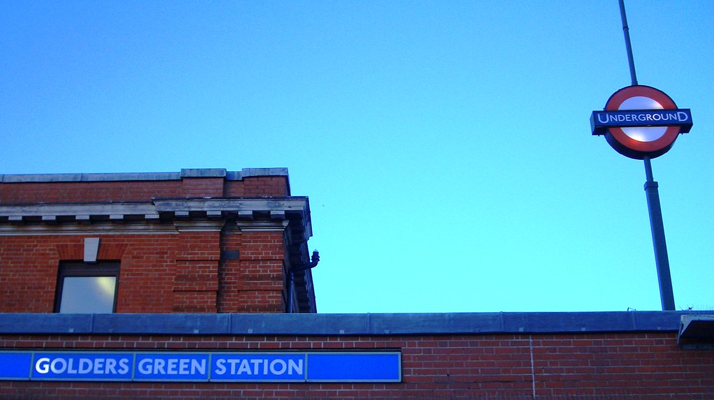 Golders Green station sign EmBee5 Flickr
