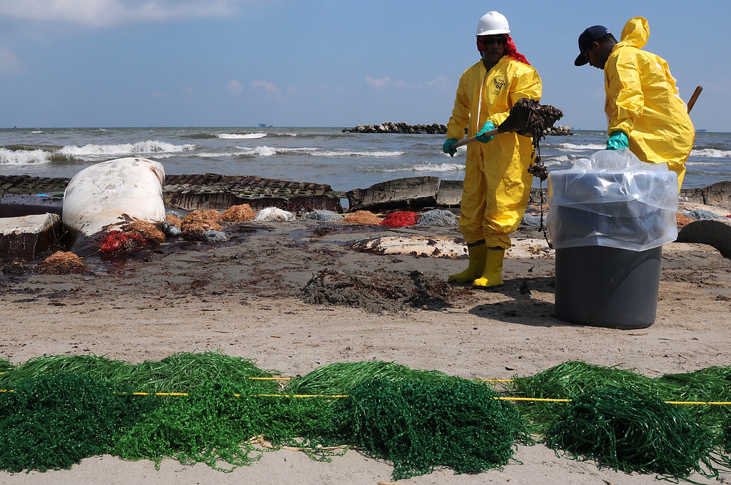 Louisiana Shoreline Cleanup PORT FOURCHON, La. Members o… Flickr