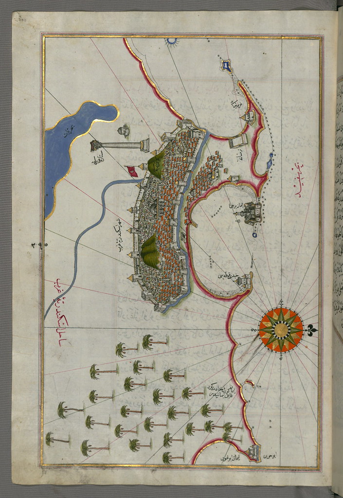 Illuminated Manuscript, Map of the city of Alexandria (Isk… Flickr