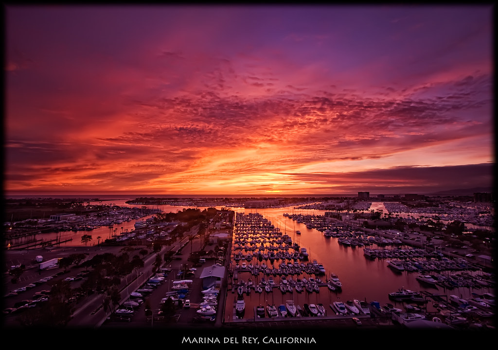 Marina del Rey, California Marina del Rey sunset from my o… Flickr