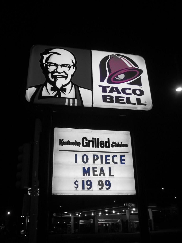 American Fast Food Restaurant Kentucky Grilled Chicken KFC KGC and Taco