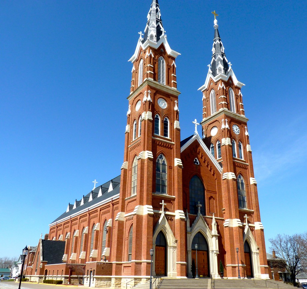 Dyersville, IA basilica, 1889 a photo on Flickriver