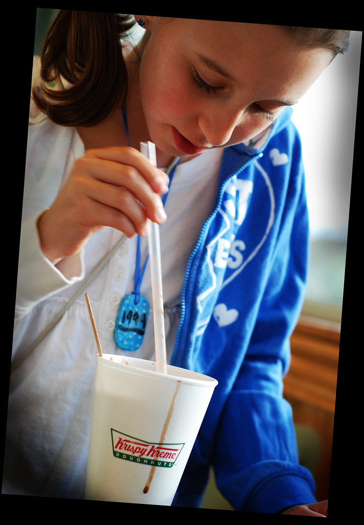 Drinking Hot Cocoa With A Straw? She marches to the beat o… Flickr