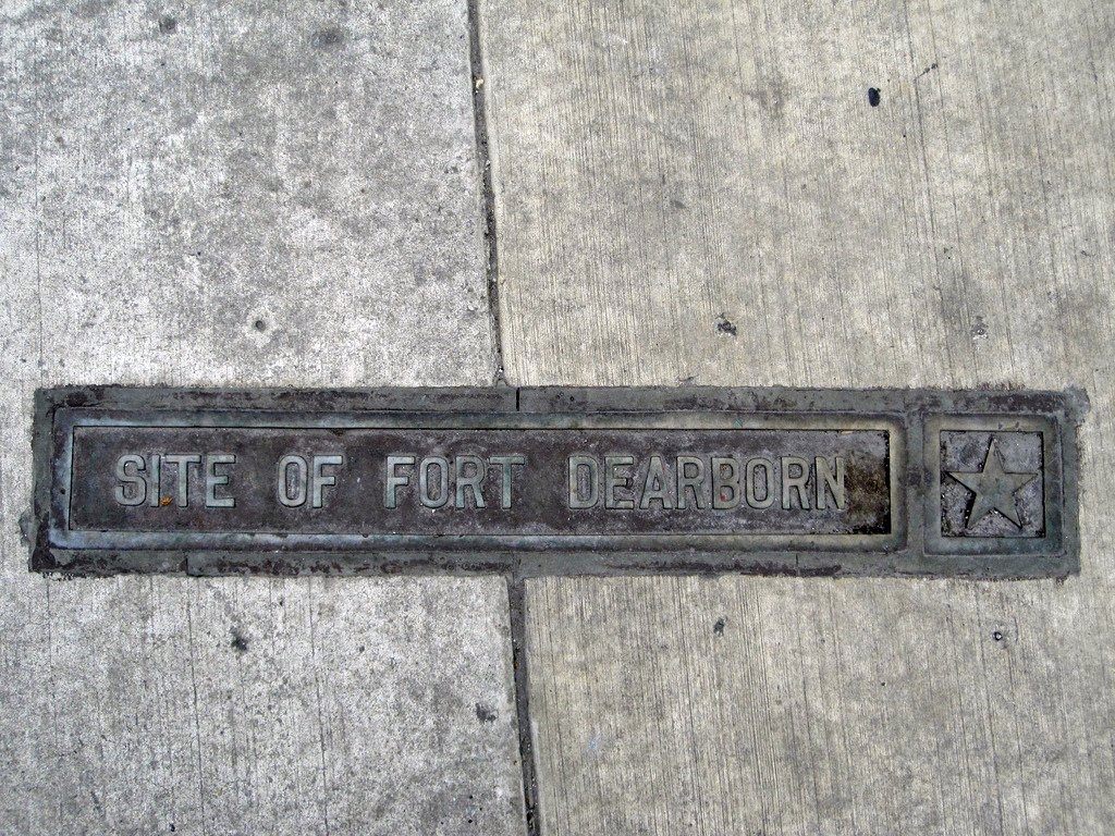 Fort Dearborn Massacre Plaque a photo on Flickriver