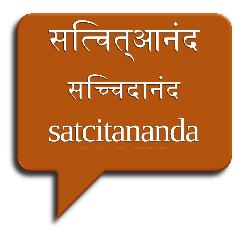 Satcitananda bubble rounded orange sanskrit characters pic… Flickr