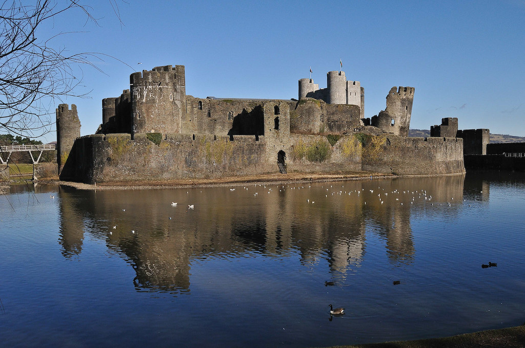 Caerphilly Castle Caerphilly Castle, South Wales Cardiff Potter