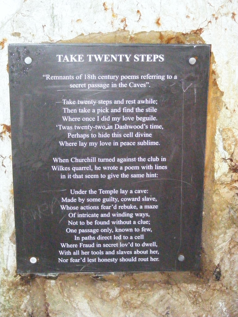 A poem displayed in the Hellfire Caves Drew Hillier Flickr