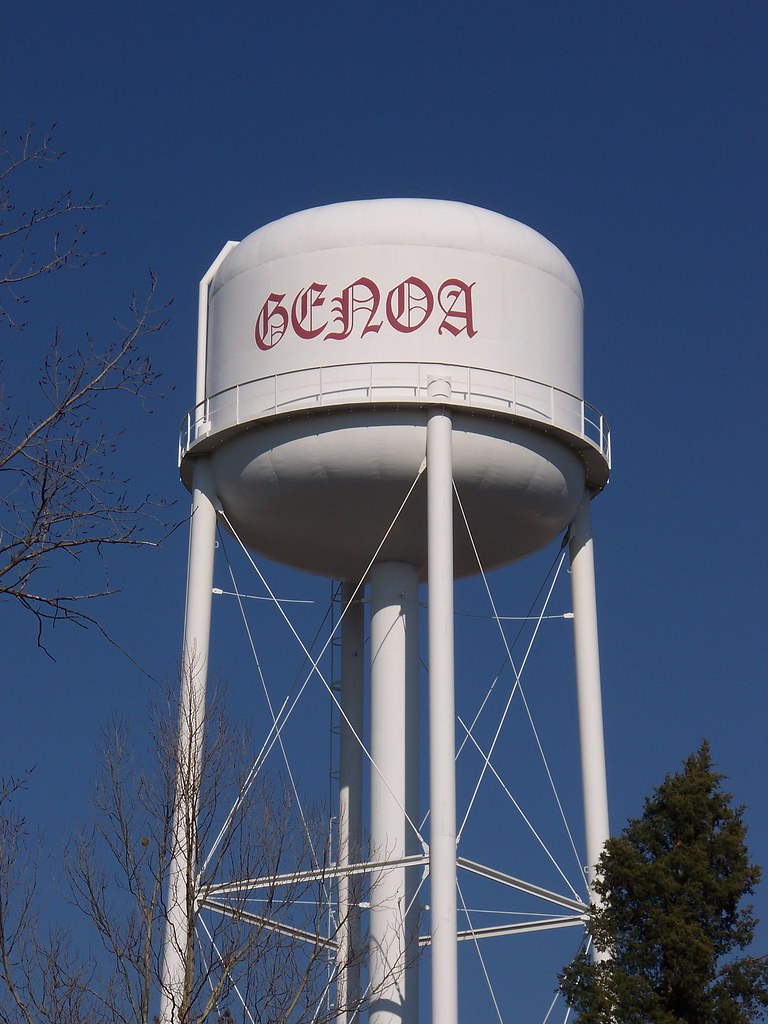 OH Genoa Water Tower Water tower in Genoa, Ohio. Flickr