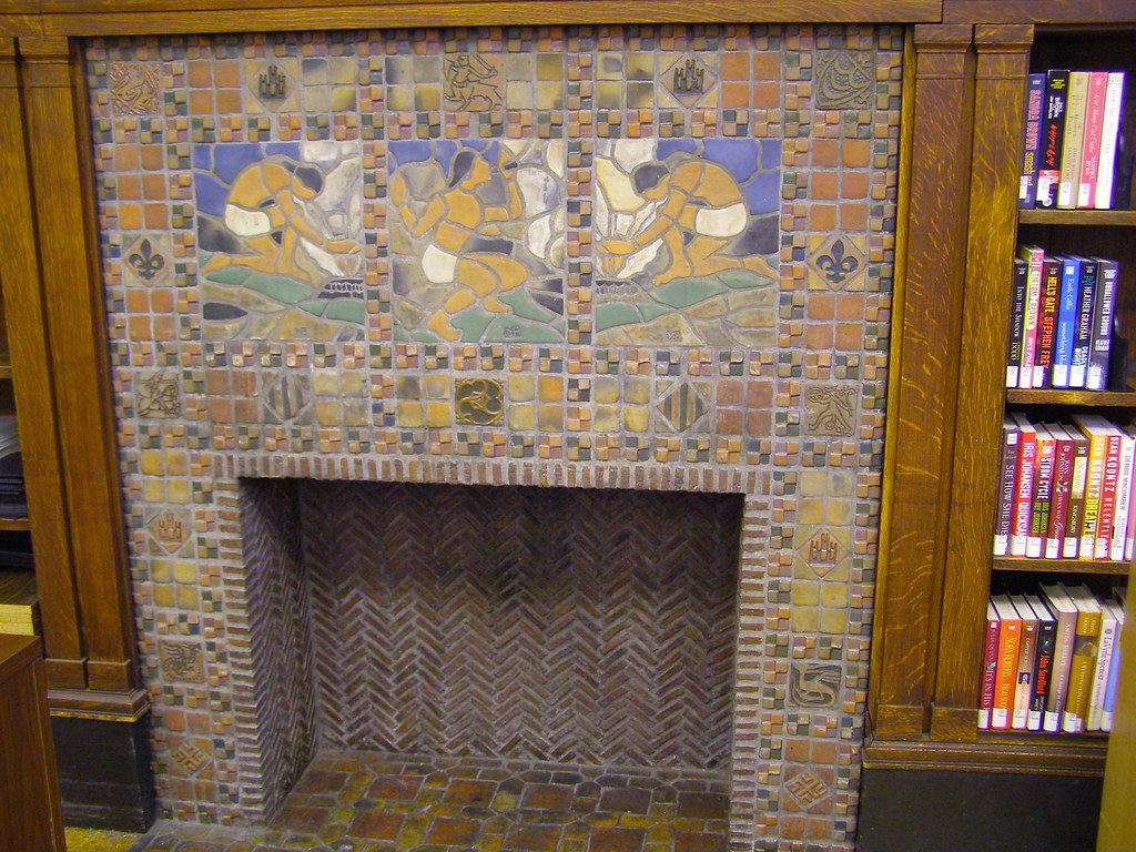 Fireplace, Children's Department, 1912 St. Louis Public Li… Flickr
