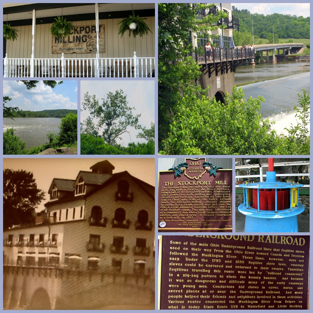 Picnik collage of Stockport Mill, Ohio Located on the Musk… Flickr