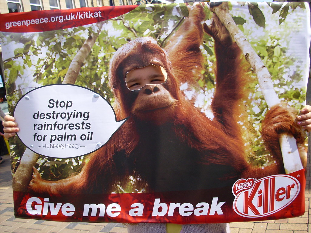 '"Stop Nestlé destroying rainforests for palm oil!" say th… Flickr