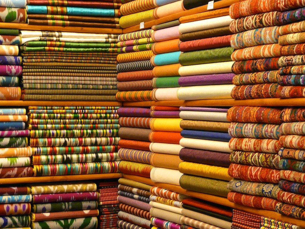 Istanbul Grand Bazaar fabric shop Aderca Flickr
