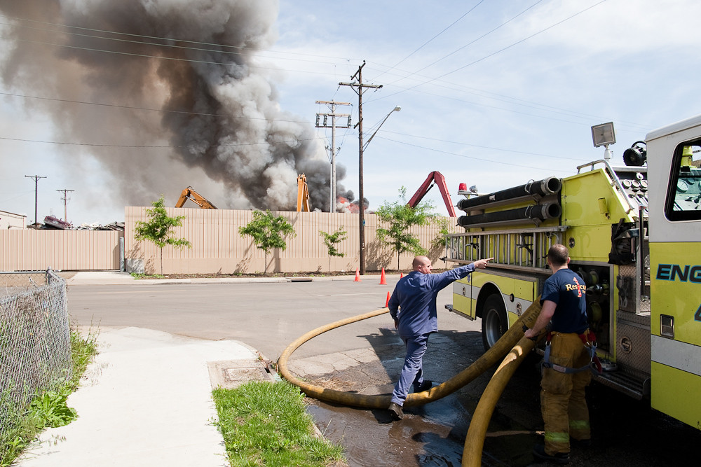 Franklin Iron and Metal fire in Downtown Dayton A fire bre… Flickr