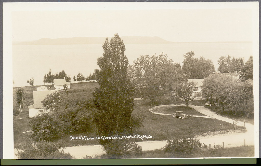 Maple City MI Locally Famous Dunns Farm on Glen Lake RPPC … Flickr