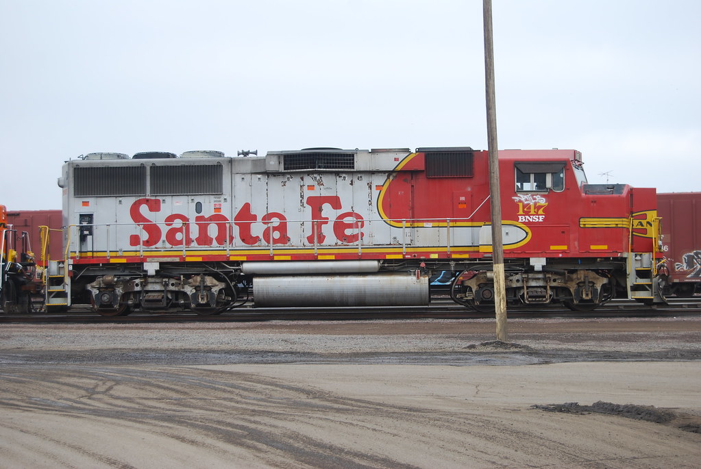 BNSF 147 GP60M Stock BNSF 147, an exAT&SF EMD GP60M in… Flickr