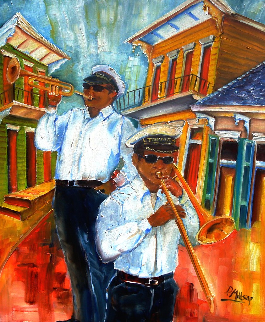 Jazz in the Treme New Orleans Art by Diane Millsap Origina… Flickr