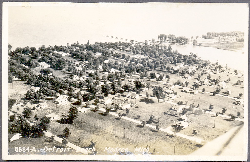 Monroe MI Detroit Beach Aerial Residential and Harbor View… Flickr