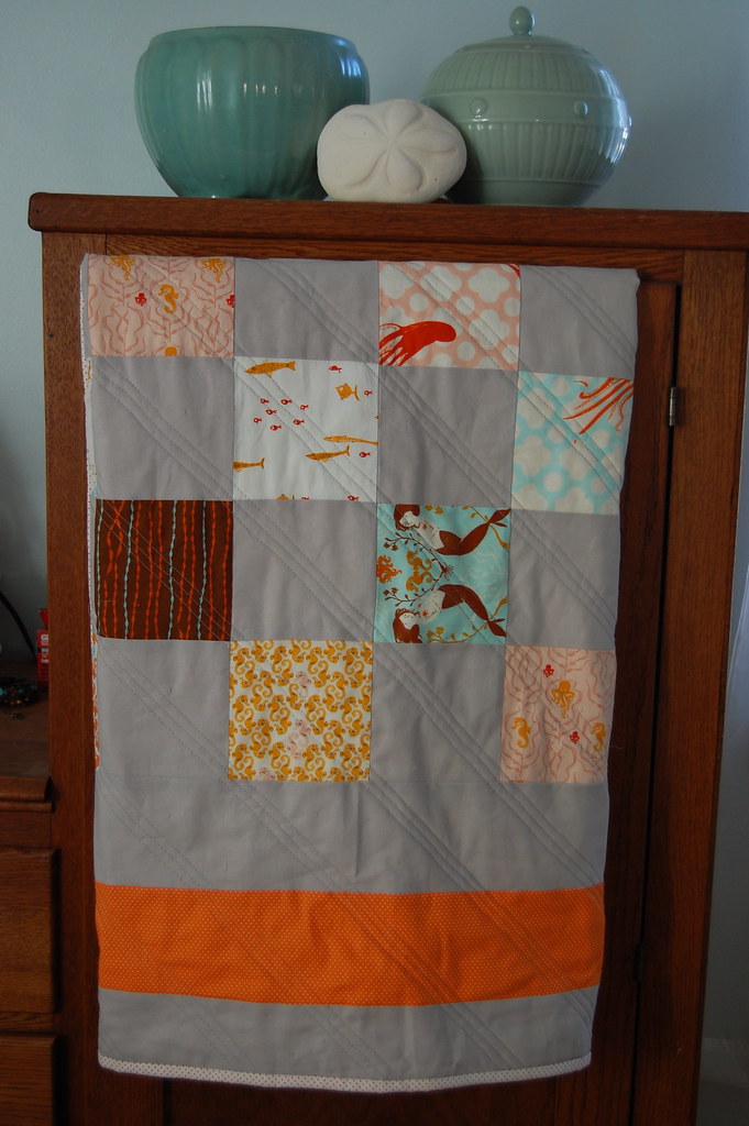 The Mendocino Sea Quilt Just a little staging for the quil… Flickr