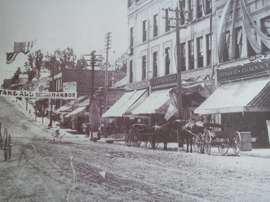 Armour's Pharmacy with anticonsolidation banner This pict… Flickr