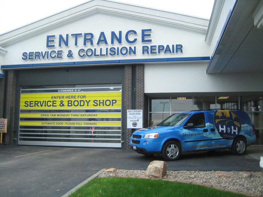 Service Drive Entrance at H&H Chevrolet in Omaha. hhchevy Flickr