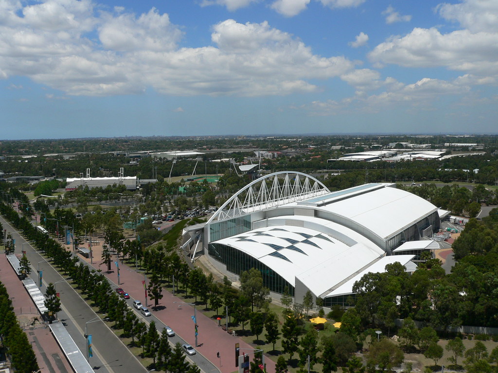 View over the Olympic Park Olympic Park, Homebush, Sydney,… Flickr