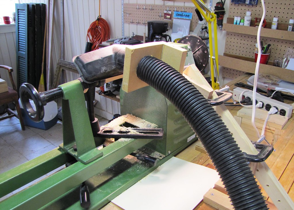 Lathe Dust Collection Setup This is a shot of the dust col… Flickr