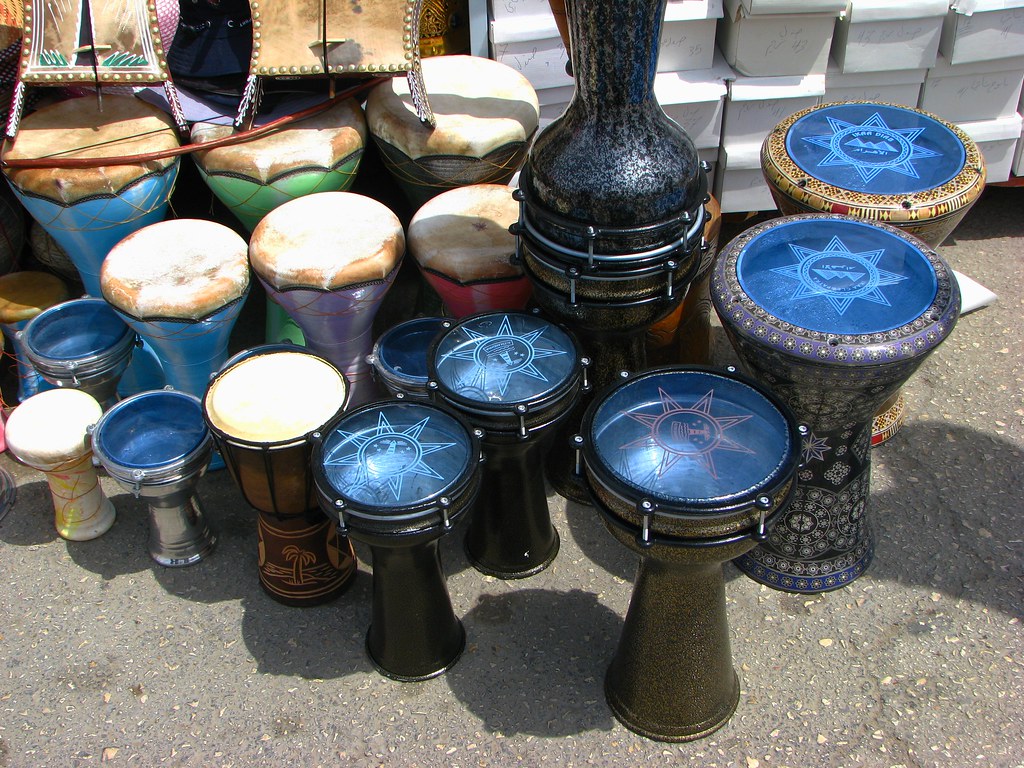 Egyptian darbuka Goblet drums made in Alexandria, Egypt (o… Flickr
