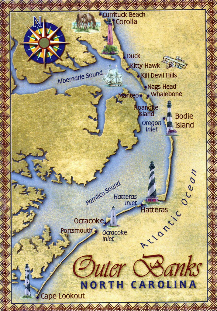Outer Banks, North Carolina map From JustMeSKJ for the Nor… Flickr