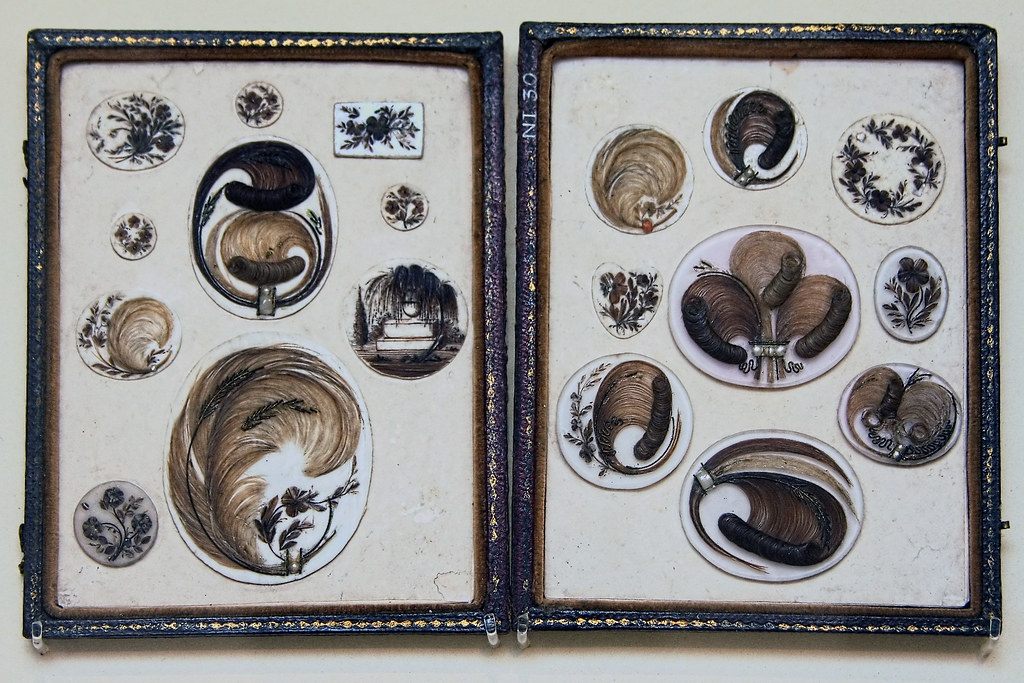 Victorian hair art for jewellery Victorian hair art Case c… Flickr
