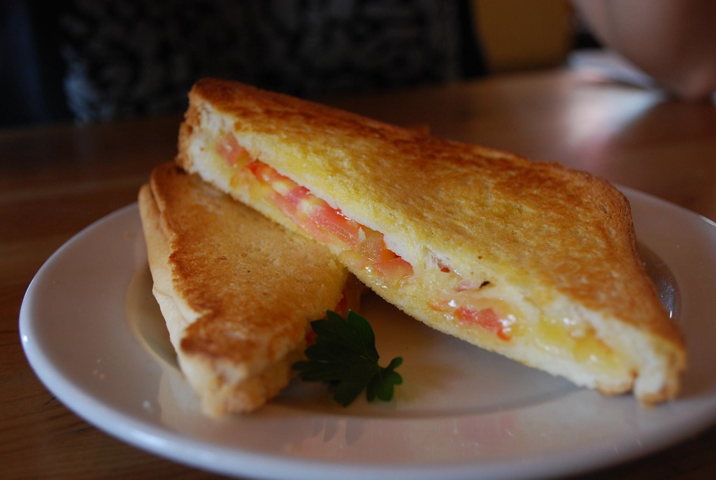 Toasted Cheese and Tomato Sandwich Kinglake Harvest Cafe… Flickr