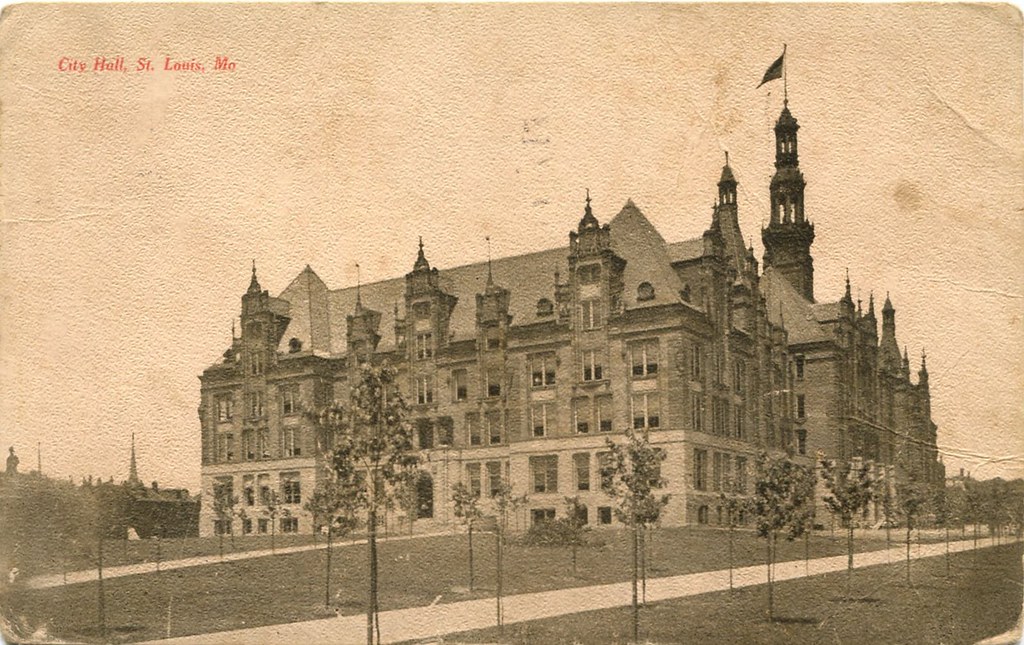 City Hall St. Louis, MO Postcard_img869 WampaOne Flickr