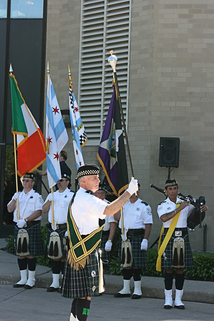 police Pipe and drums, Officer Wortham's funeral bill Flickr